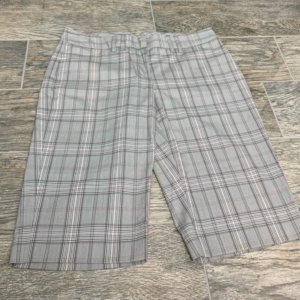 Express Design Studio Editor Shorts Plaid Size 2 - image 1